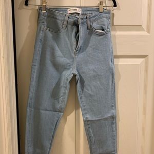 Light Wash Denim Skinny Jeans